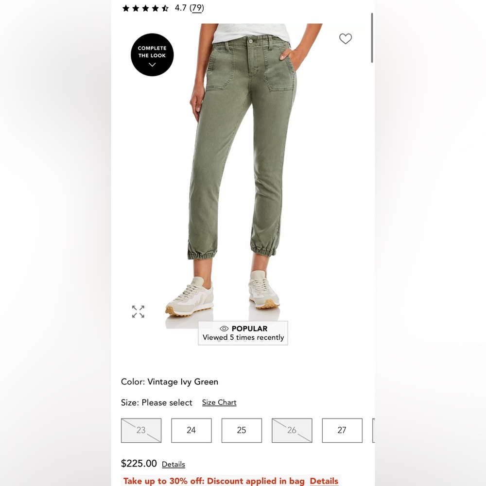 Paige Mayslie Cropped Jogger Pants